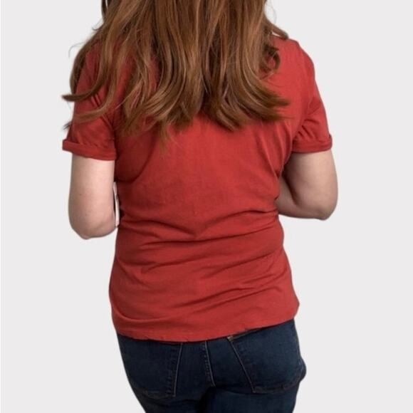 Anthropologie Rust Tie-Waist Blouse - Picture 2 of 10